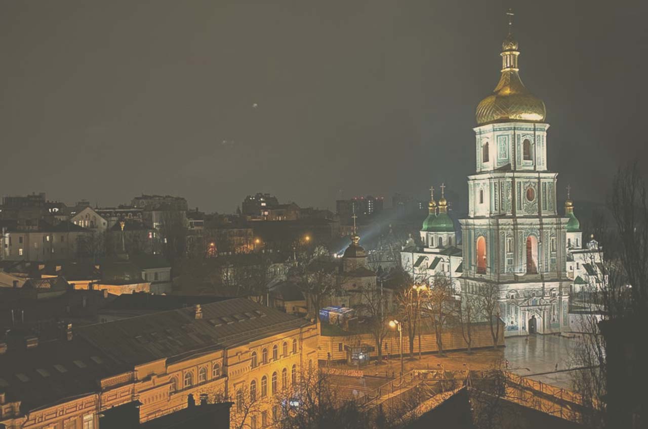 The church in Kyiv during the war time