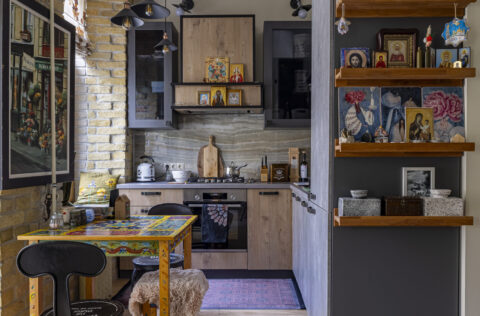 kitchen apartment for sale Kyiv Ivana Franka 16/2 open plan kitchen living space modern design