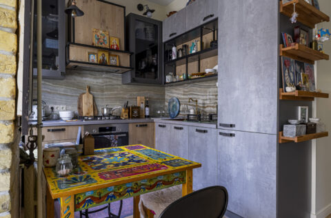 kitchen apartment for sale Kyiv Ivana Franka 16/2 open plan kitchen living space modern design