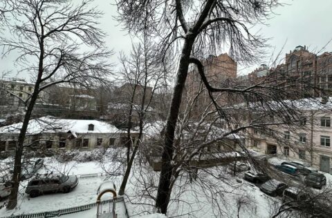 View from balcony of apartment for sale in Kyiv, Yaroslaviv Val St 21-Ye, Shevchenkivskyi district