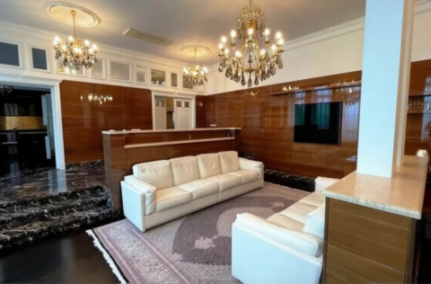 luxury living room with terrace in apartment for sale in Kyiv, Volodymyrska St 20/1-A Shevchenkivskyi district, premium duplex Kyiv real estate;