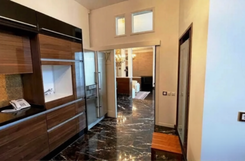 modern kitchen with Gaggenau appliances in apartment for sale in Kyiv, Volodymyrska St 20/1-A Shevchenkivskyi district, premium property Kyiv;