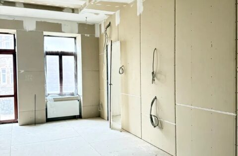 Renovation-ready interior of 402 m² duplex penthouse apartment for sale in Kyiv, Arkhitektora Horodetskoho St, 12/3, Pecherskyi district (Lipky), historical Pre-Revolutionary building 1917