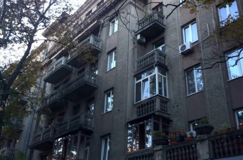 stalinka building facade apartment for sale in Kyiv, Pyrohova St 2, Shevchenkivskyi district