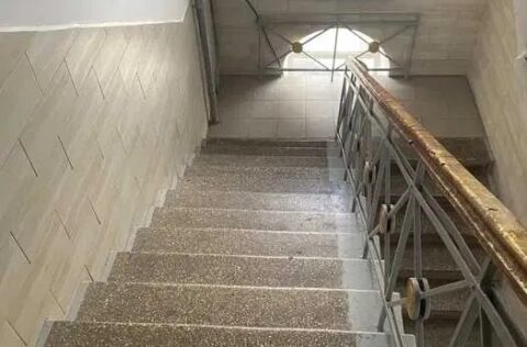 Prestigious entrance hall of historic building in Kyiv, Yevhena Chykalenka St., 25 with secure access and classic architecture