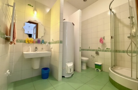 Modern bathroom in apartment for sale in Kyiv, Yaroslaviv Val 13, premium renovation in historical building