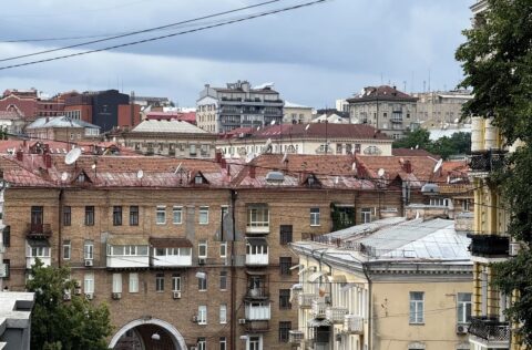 View from apartment for sale in Kyiv Liuteranska St 21/12 Pecherskyi district city centre