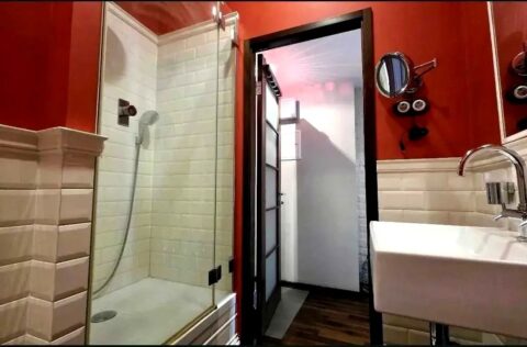 bathroom apartment for sale in Kyiv Striletska Street 7/6 modern renovation historic building interior