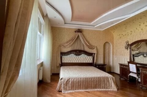 Master bedroom in apartment for sale in Kyiv, Liuteranska St 10a, Pecherskyi district, luxury modern building