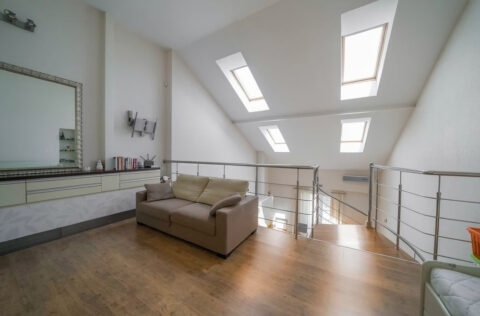 relaxation area apartment for sale Kyiv Rylskyi Lane 3 penthouse lounge area modern interior