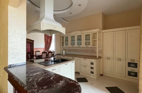 Modern kitchen in apartment for sale in Kyiv, Liuteranska St 10a, Pecherskyi district, premium new building interior