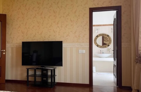 Master bedroom in apartment for sale in Kyiv, Liuteranska St 10a, Pecherskyi district, luxury modern building