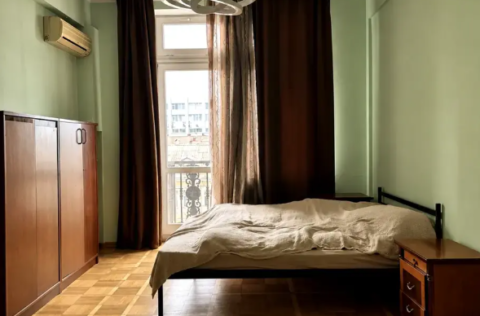 Vestor.Estate bedroom at Velyka Vasylkivska 16 stalinka Kyiv real estate