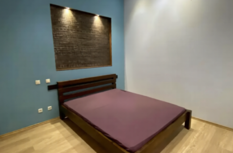 Bedroom in historic apartment for sale in Kyiv, Tarasivska St 8, quiet center location