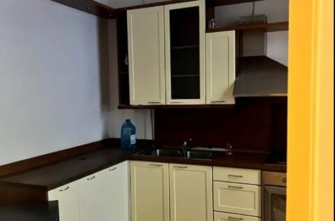 Kitchen in a historic apartment on Volodymyrska Street 6, Kyiv