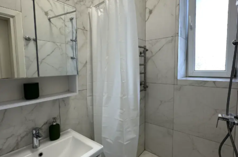 Bathroom in a renovated apartment on Antonovycha Street 17b, Kyiv