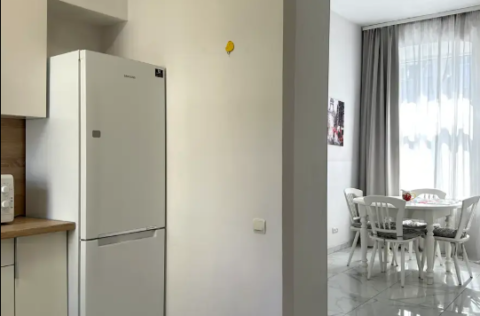 Studio kitchen in a renovated apartment on Antonovycha Street 17b, Kyiv