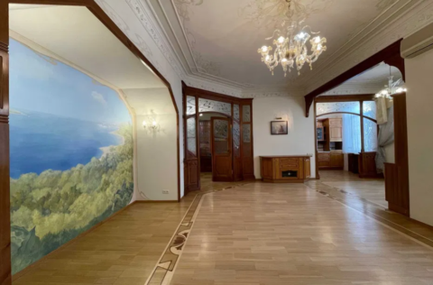 Living room in a duplex penthouse on Arkhitektora Horodetskoho Street 15, Kyiv