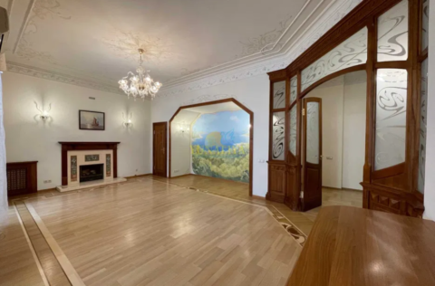 Living room in a duplex penthouse on Arkhitektora Horodetskoho Street 15, Kyiv