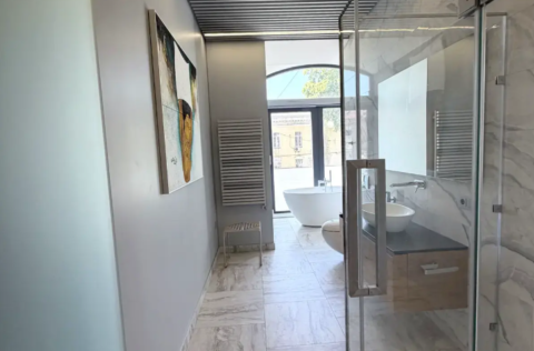 Bathroom in a designer apartment on Liuteranska Street 7/10, Kyiv