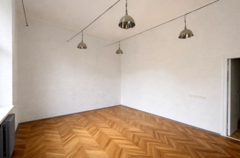 Living room in a renovated apartment on Kostelna Street 5, Kyiv