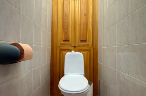 Bathroom in a renovated apartment on Khreshchatyk Street 29, Kyiv