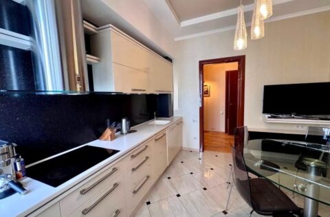 Kitchen in a renovated apartment on Velyka Vasylkivska Street, Kyiv