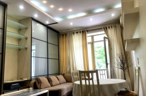 Living room in a stalinka apartment on Tarasivska Street 7, Kyiv