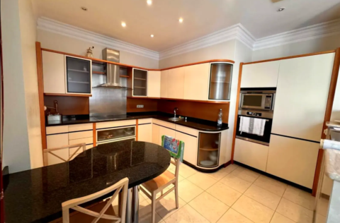 Open space kitchen-living room in an apartment on Observatorna Street 10, Kyiv