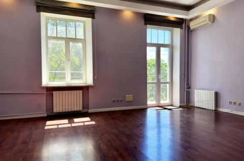 Living room in a Stalinka apartment on Ivana Kozlovskoho Lane 5, Kyiv