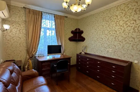 Cabinet in a renovated apartment on Yevhena Chykalenka Street, Kyiv