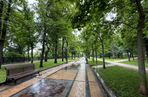 Boulevard in Old Kyiv near Kostelna Street 5