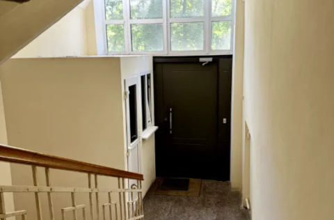 Staircase and lift in a Stalinka building on Ivana Kozlovskoho Lane, Kyiv