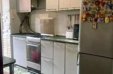 Kitchen in a 2-bedroom apartment on Bohdana Khmelnytskoho Street 78, Kyiv