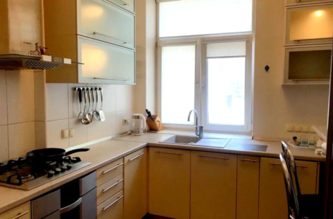 Kitchen in stalinka apartment on Tarasivska Street 7, Kyiv