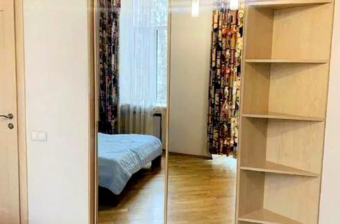 Bedroom in a renovated apartment on Arkhitektora Horodetskoho Street 10/1, Kyiv