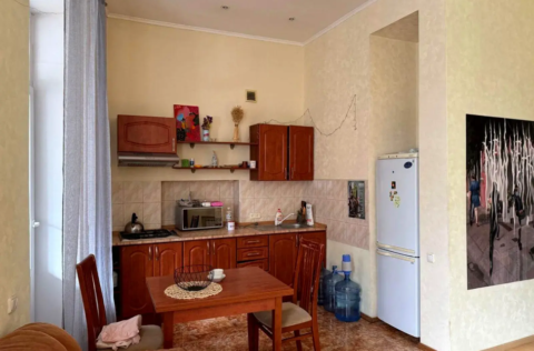 Vestor.Estate kitchen-living room at Reitarska St 13, Kyiv