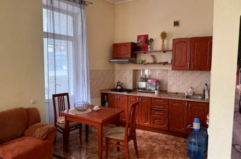Vestor.Estate kitchen-living room at Reitarska St 13, Kyiv