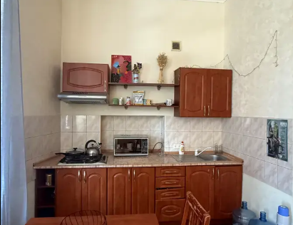 Vestor.Estate kitchen-living room at Reitarska St 13, Kyiv