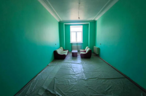 Vestor.Estate bedroom at Yevhena Chykalenka St 20A, Kyiv
