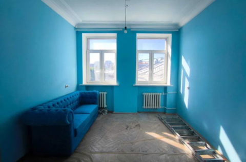 Vestor.Estate bedroom at Yevhena Chykalenka St 20A, Kyiv